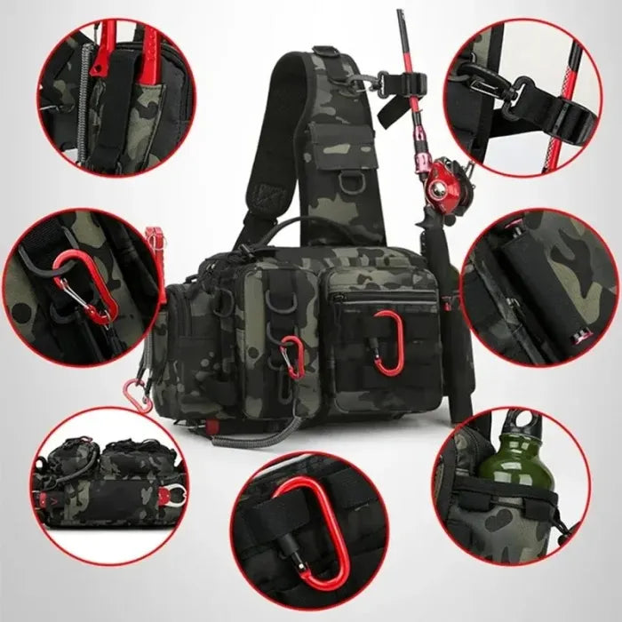 Fishing Bag with Shoulder &amp; Waist Belt