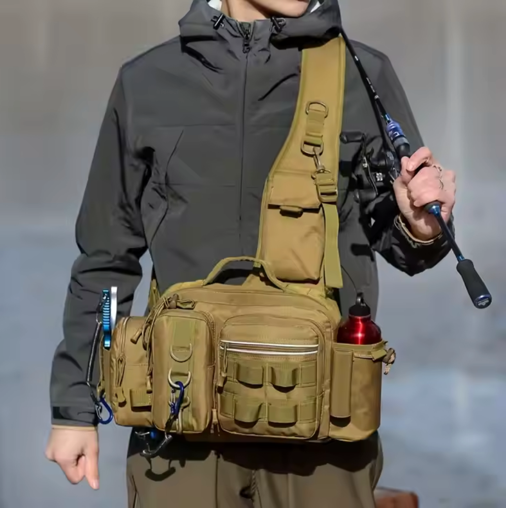 Fishing Bag with Shoulder &amp; Waist Belt
