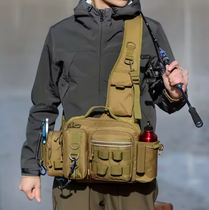 Fishing Bag with Shoulder &amp; Waist Belt