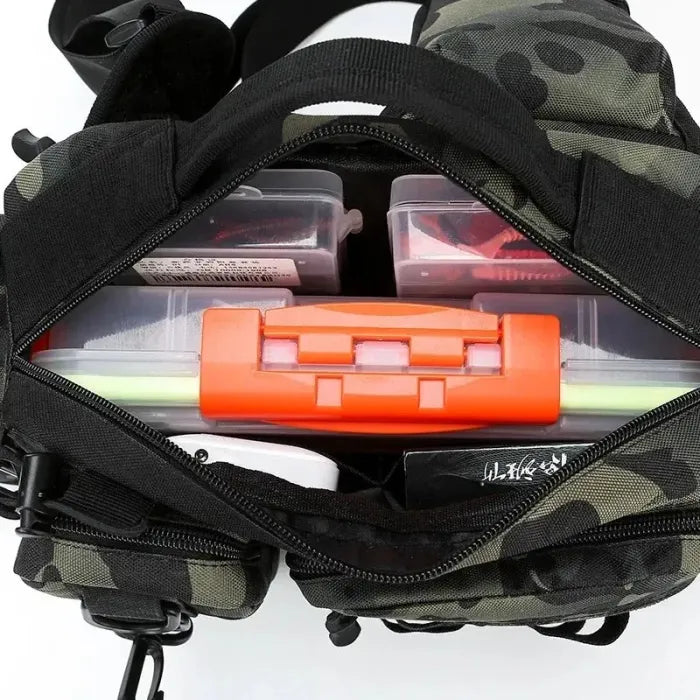 Fishing Bag with Shoulder &amp; Waist Belt