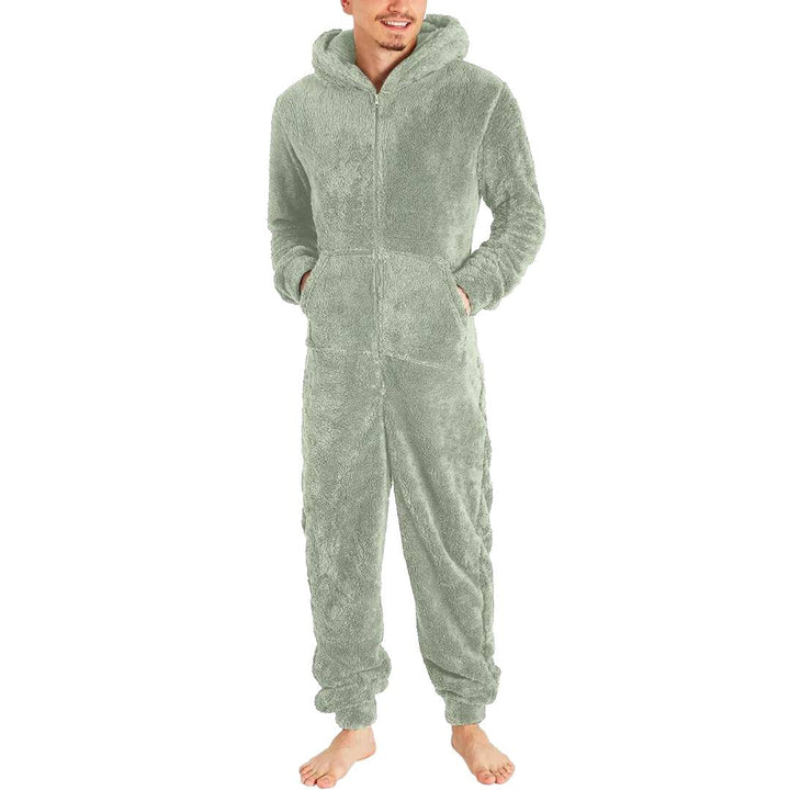 Fleece Jumpsuit Men - Warm &amp; Cozy Overall
