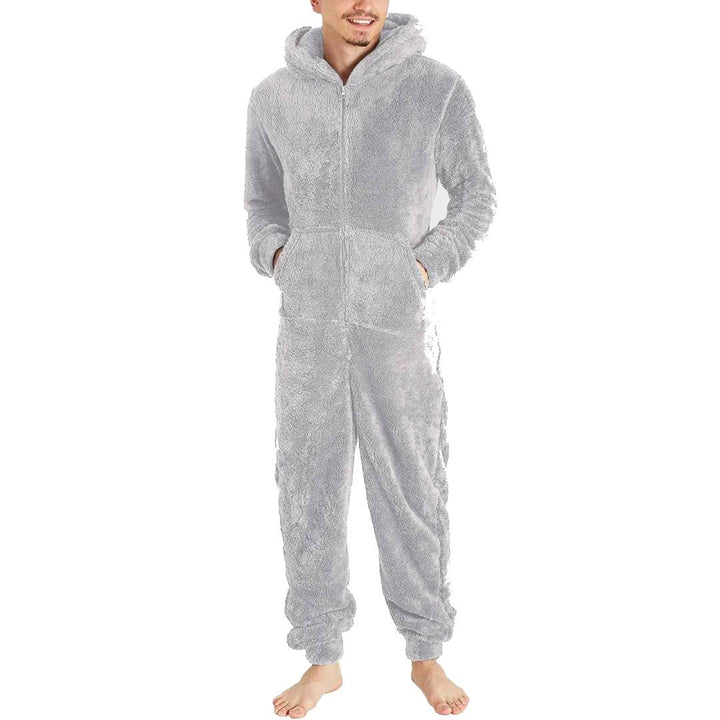 Fleece Jumpsuit Men - Warm &amp; Cozy Overall