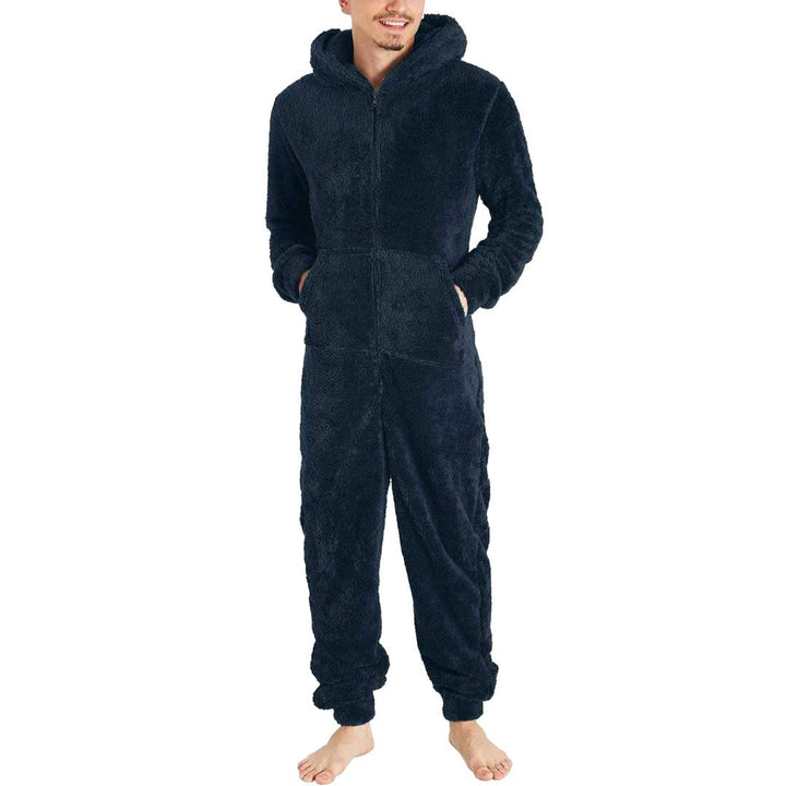 Fleece Jumpsuit Men - Warm &amp; Cozy Overall