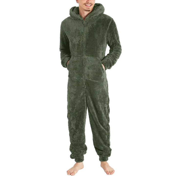 Fleece Jumpsuit Men - Warm &amp; Cozy Overall