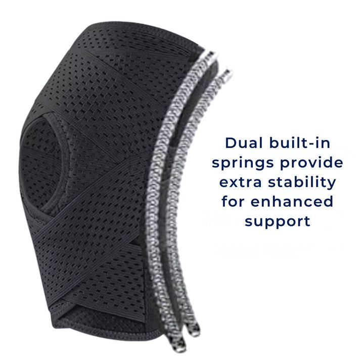 FlexGuard Knee Pads | with Support Compression Springs and Tension Strap - for Stability - Pain Relief and Protection Niki