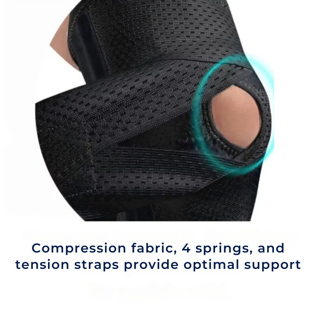 FlexGuard Knee Pads | with Support Compression Springs and Tension Strap - for Stability - Pain Relief and Protection Niki