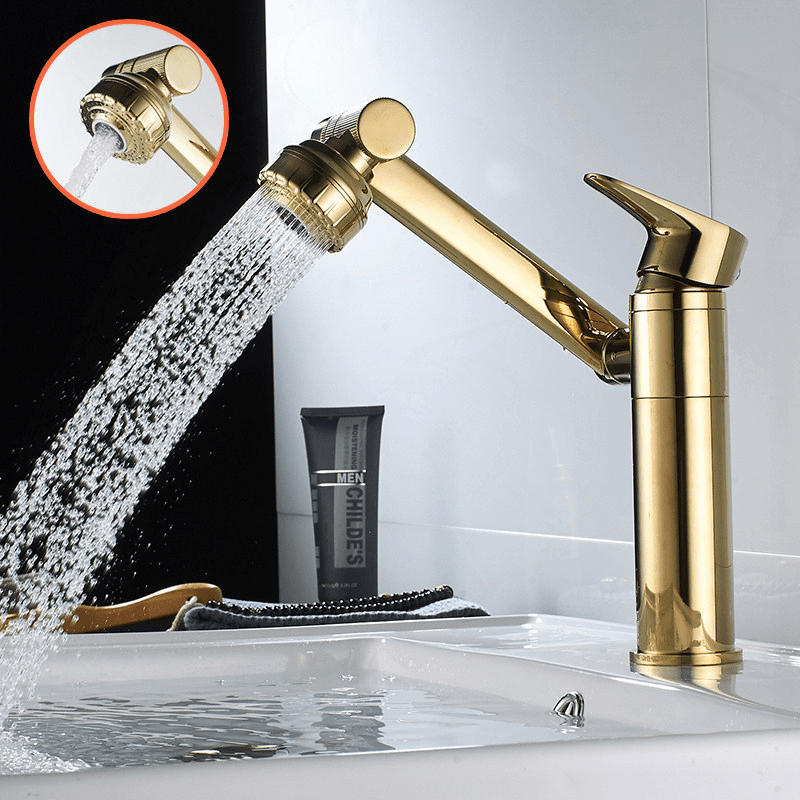Flexible Faucet with 360° Spray Function for Bathroom and Kitchen