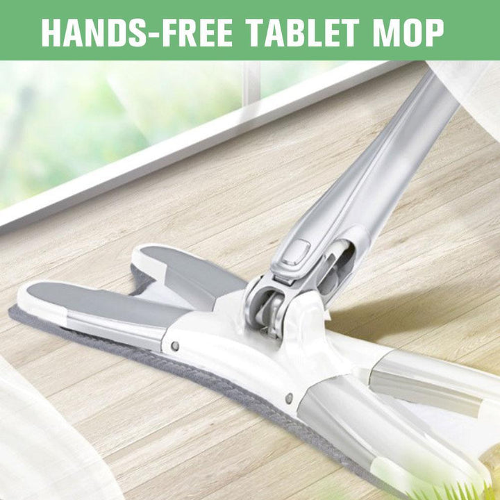 Flexible X-Shaped Floor Mop with Rotating Swivel Cleaning Head