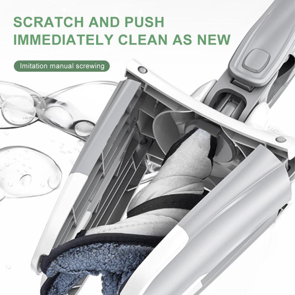 Flexible X-Shaped Floor Mop with Rotating Swivel Cleaning Head