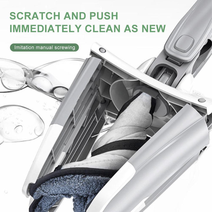 Flexible X-Shaped Floor Mop with Rotating Swivel Cleaning Head