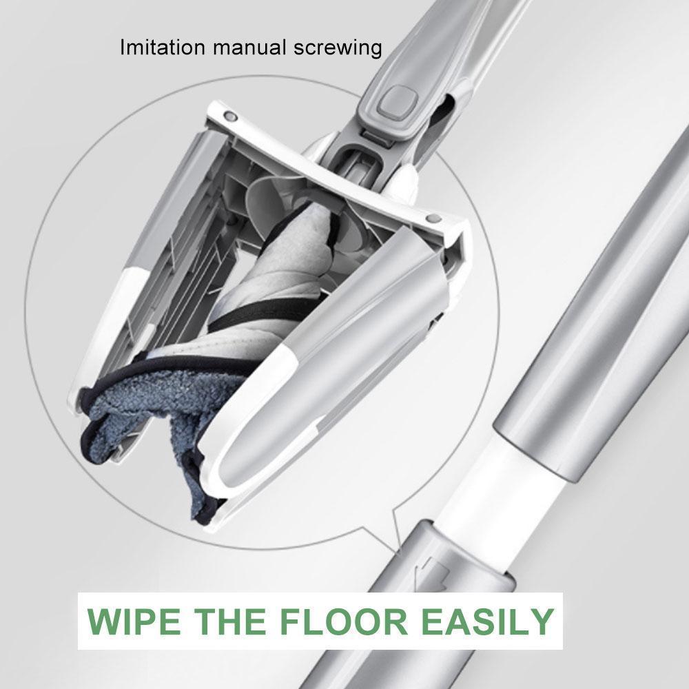 Flexible X-Shaped Floor Mop with Rotating Swivel Cleaning Head