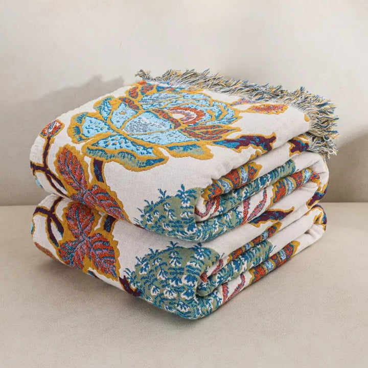 Floryn Garden-Inspired Reversible Blanket