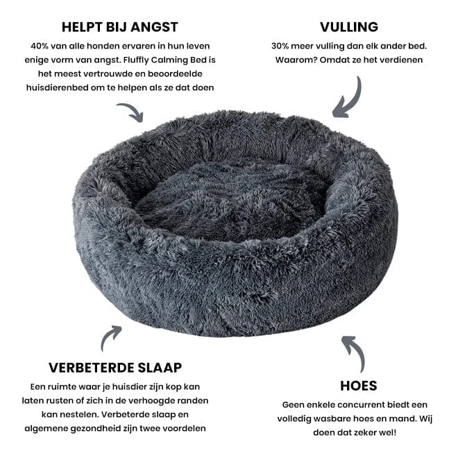 Fluffy Calming Dog Bed
