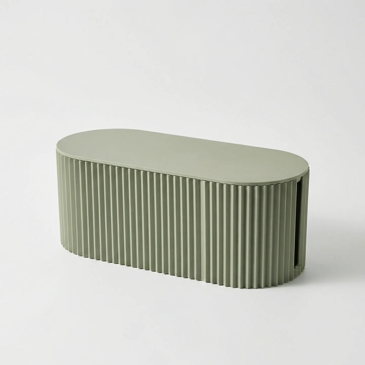Fluted Cable Management Box with Flat Storage Lid