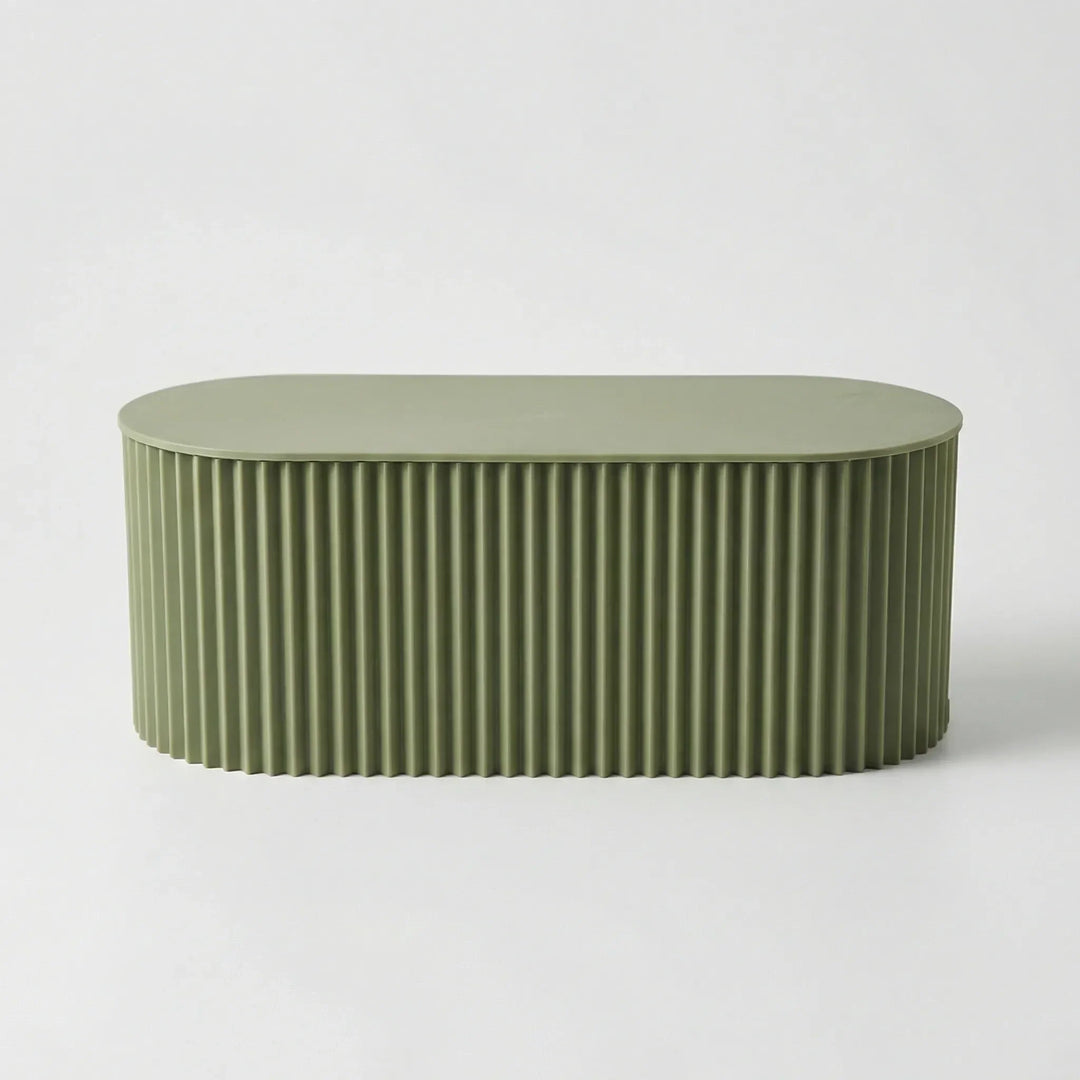 Fluted Cable Management Box with Flat Storage Lid