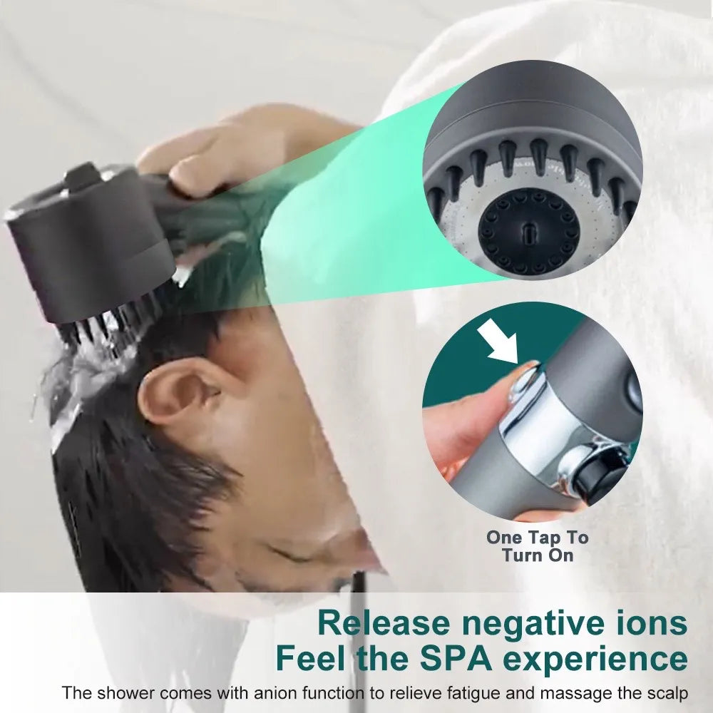 FluxFlow Showerhead Pro 200% Stronger Water Pressure