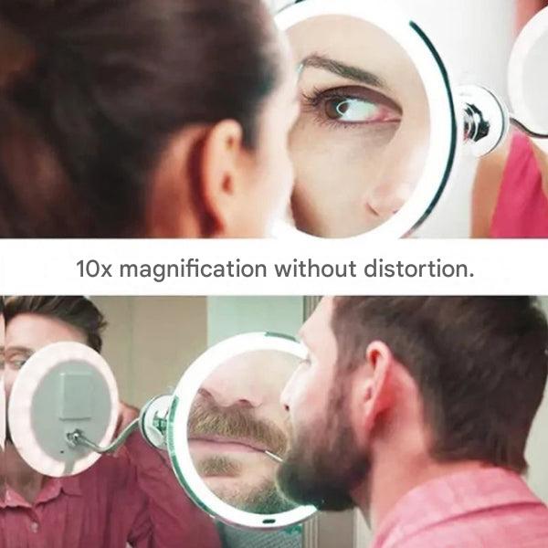 FOCUSLITE – LED mirror with ultra-strong light &amp; precise 10x zoom