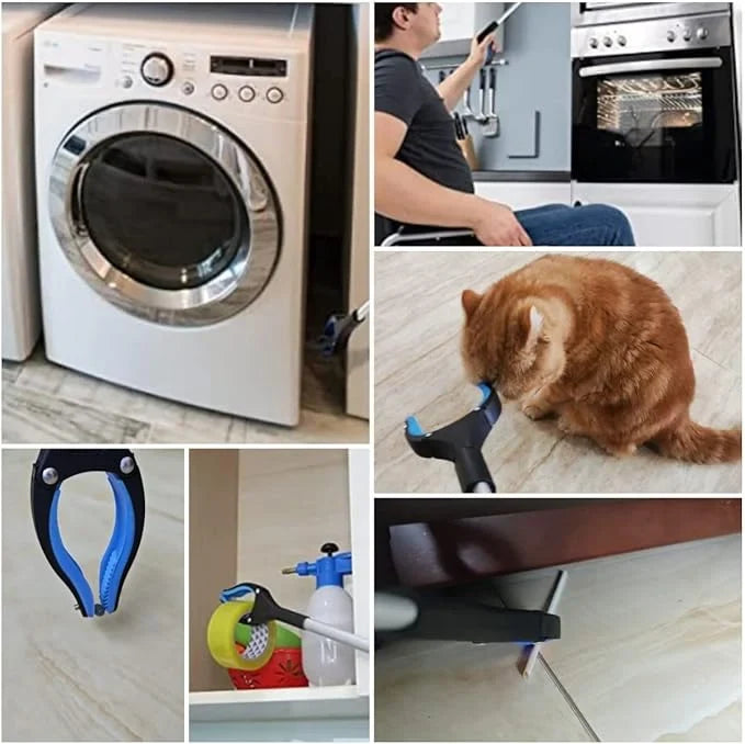 Foldable Gripper Tool with 360° Rotating Clip