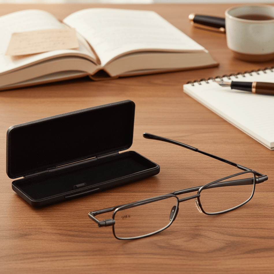 Foldable Reading Glasses with 90-Degree Spring Hinge