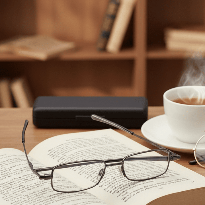 Foldable Reading Glasses with 90-Degree Spring Hinge