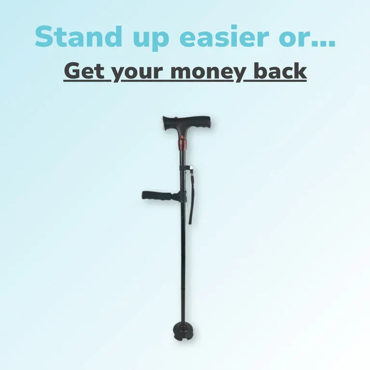 Folding Walking Cane with LED Light and Alarm