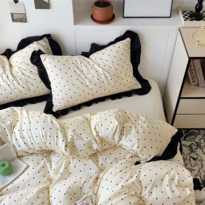 French Style Polka Dot Bedding Set