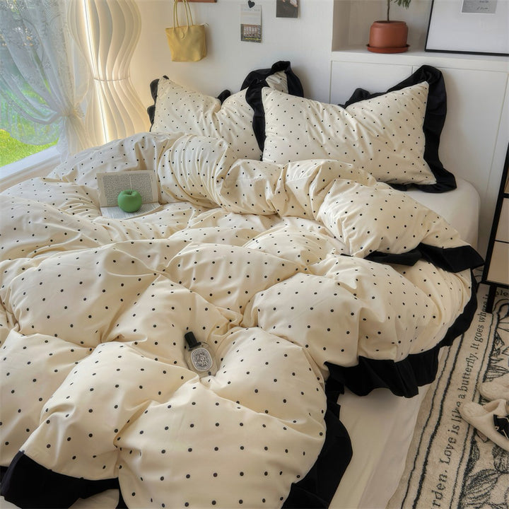French Style Polka Dot Bedding Set