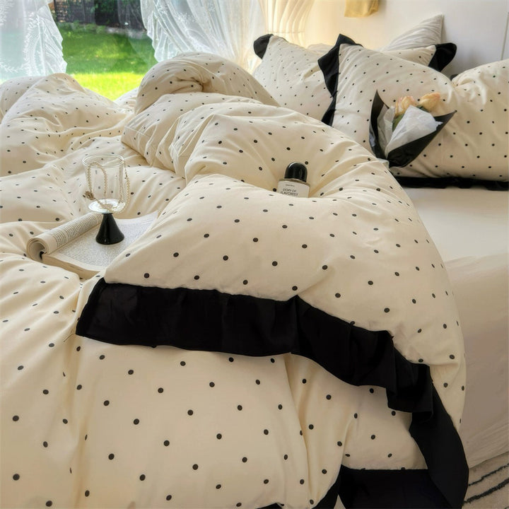 French Style Polka Dot Bedding Set