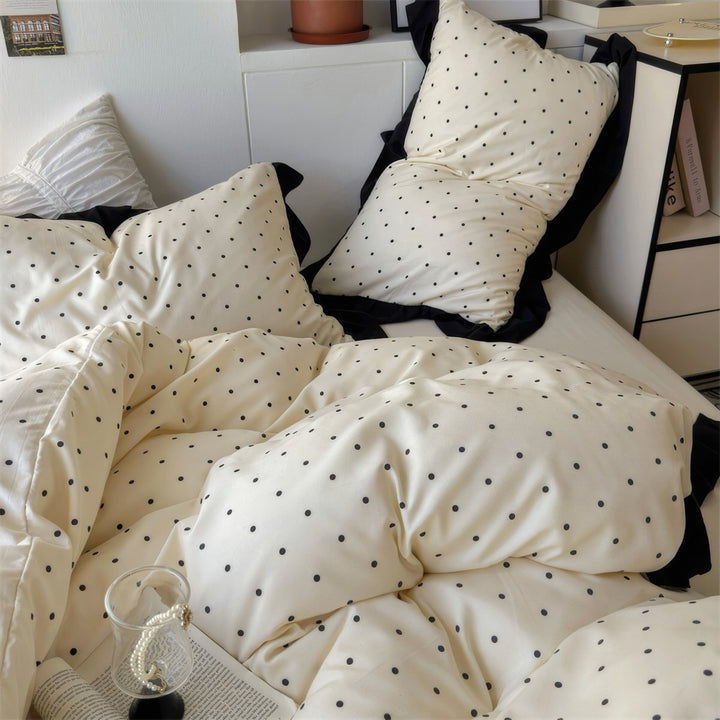 French Style Polka Dot Bedding Set