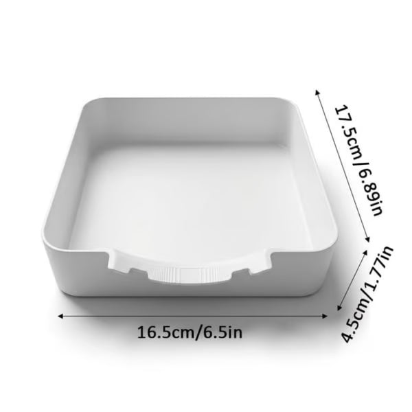 Front-Loading Washing Machine Drain Pan with High Anti-Splash Rim