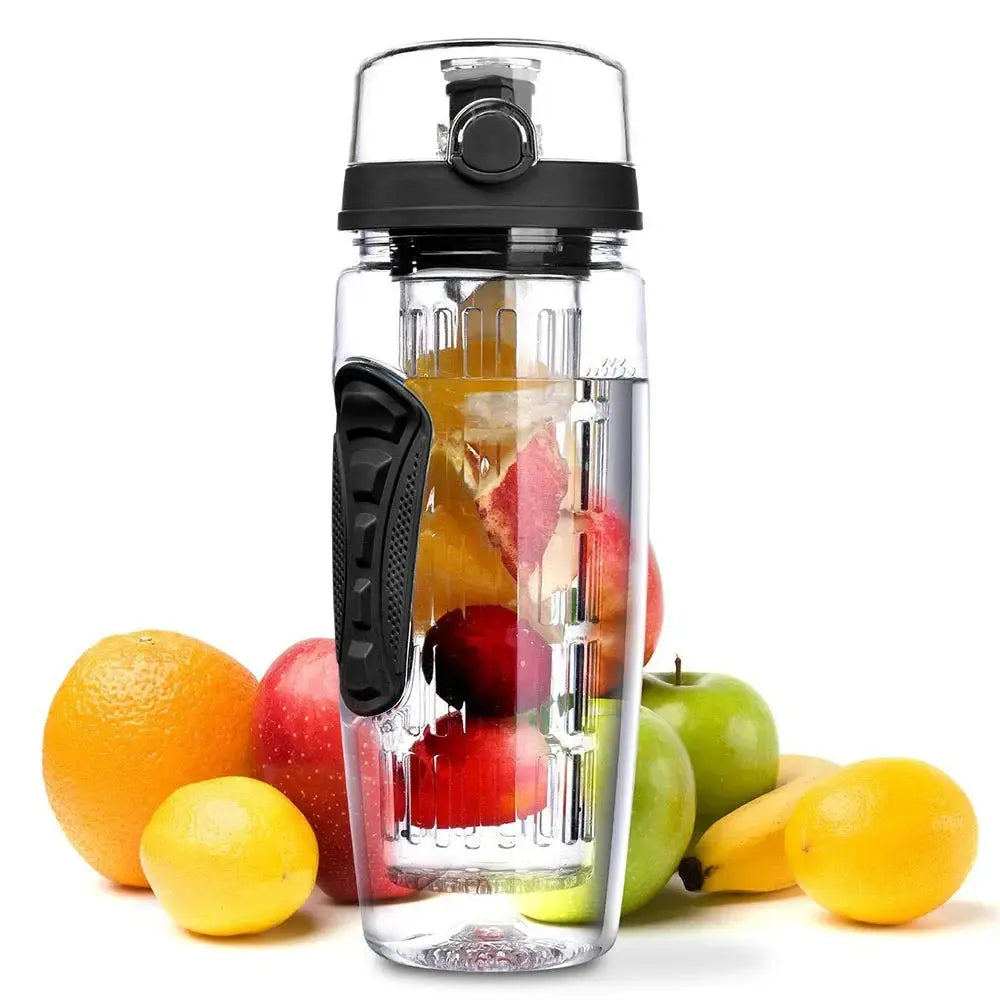 Fruit Infuser Bottle with Long Infuser Case and Time Indicator