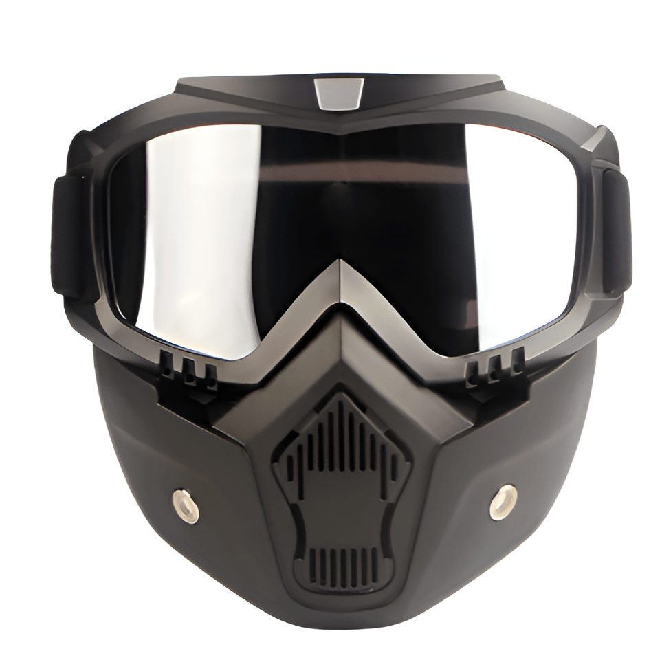 Full-Face Ski Mask with Shatterproof TPU Frame and Clear PC Lens