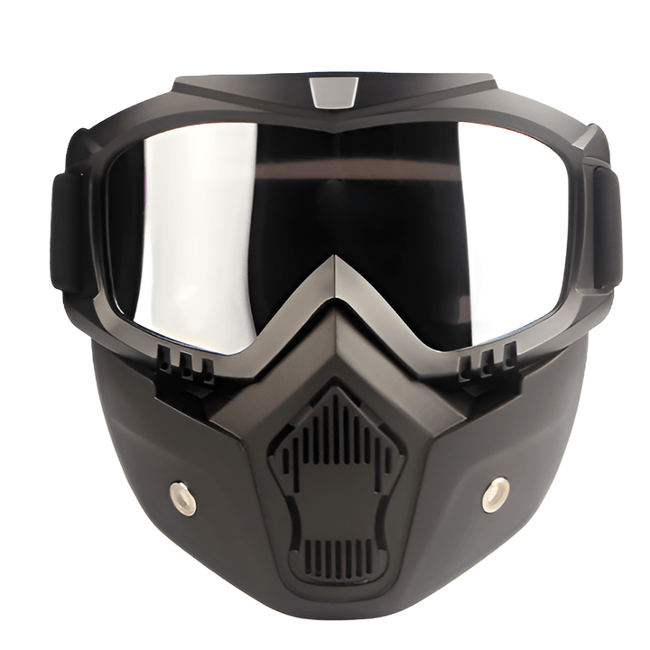 Full-Face Ski Mask with Shatterproof TPU Frame and Clear PC Lens