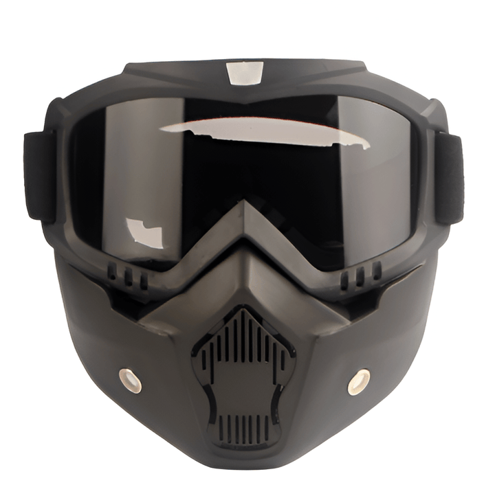 Full-Face Ski Mask with Shatterproof TPU Frame and Clear PC Lens