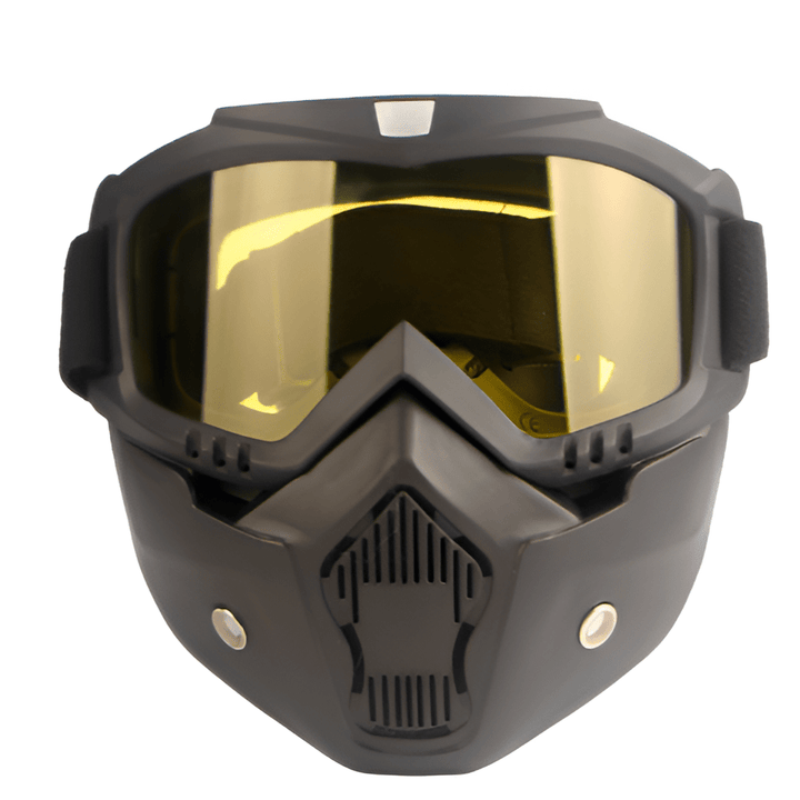 Full-Face Ski Mask with Shatterproof TPU Frame and Clear PC Lens