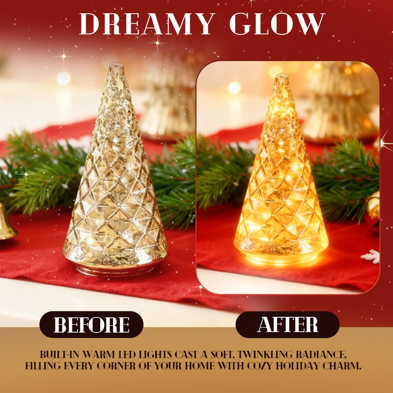 Full Set of Glowing Christmas Trees