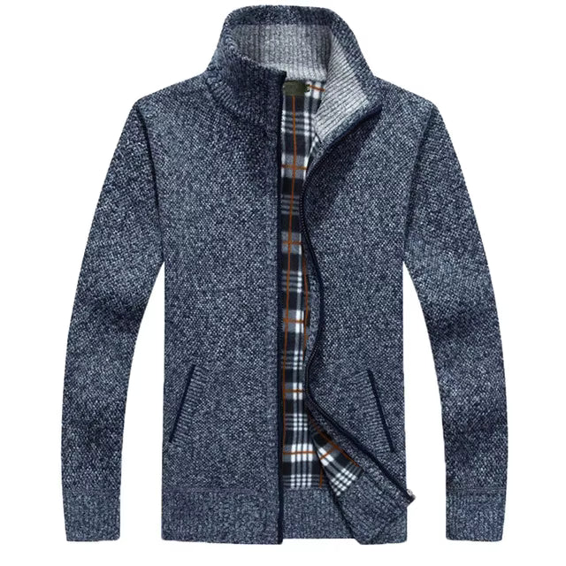 Full-Zip Lined Cardigan