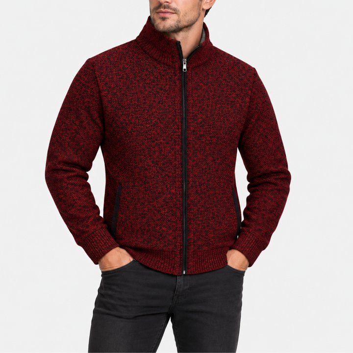 Full-Zip Lined Cardigan