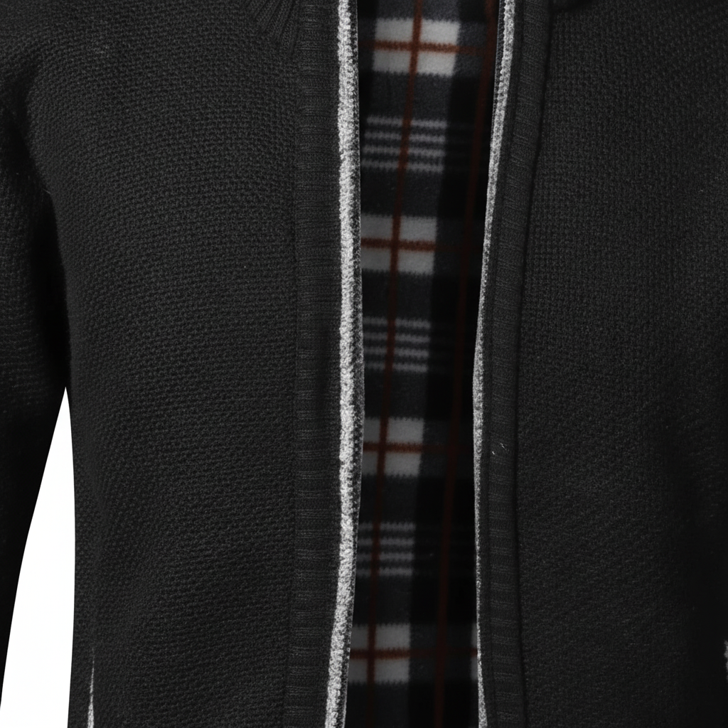 Full-Zip Lined Cardigan