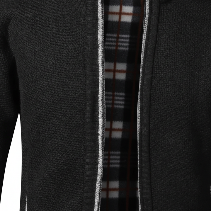 Full-Zip Lined Cardigan