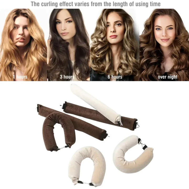 Gentle Heatless Hair Roller Set