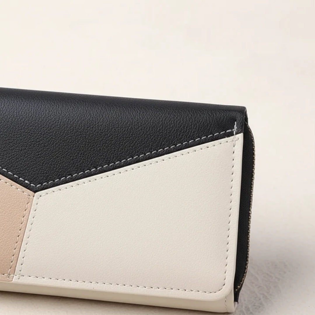 Geometric Wallet with Wrist Strap