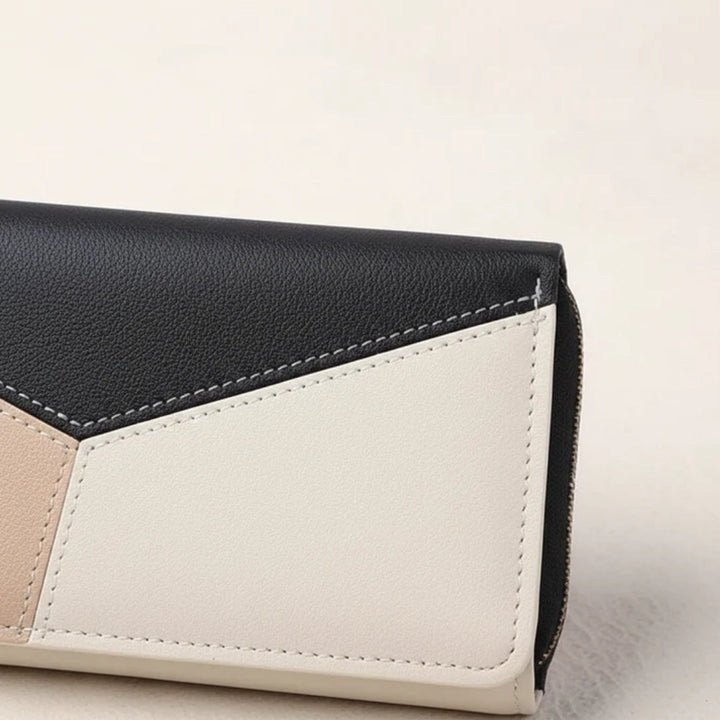 Geometric Wallet with Wrist Strap