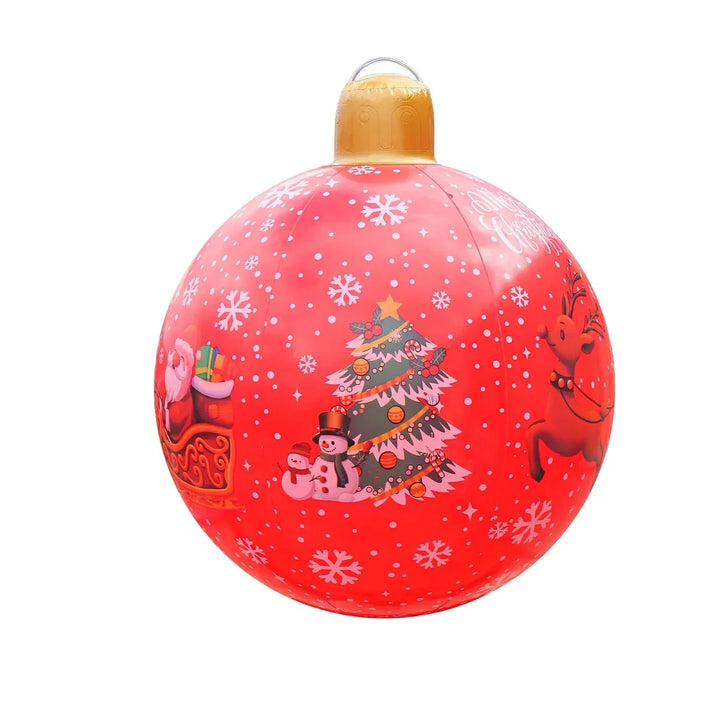 Giant Inflatable Christmas Ornaments - Weather-Resistant PVC Outdoor Decoration