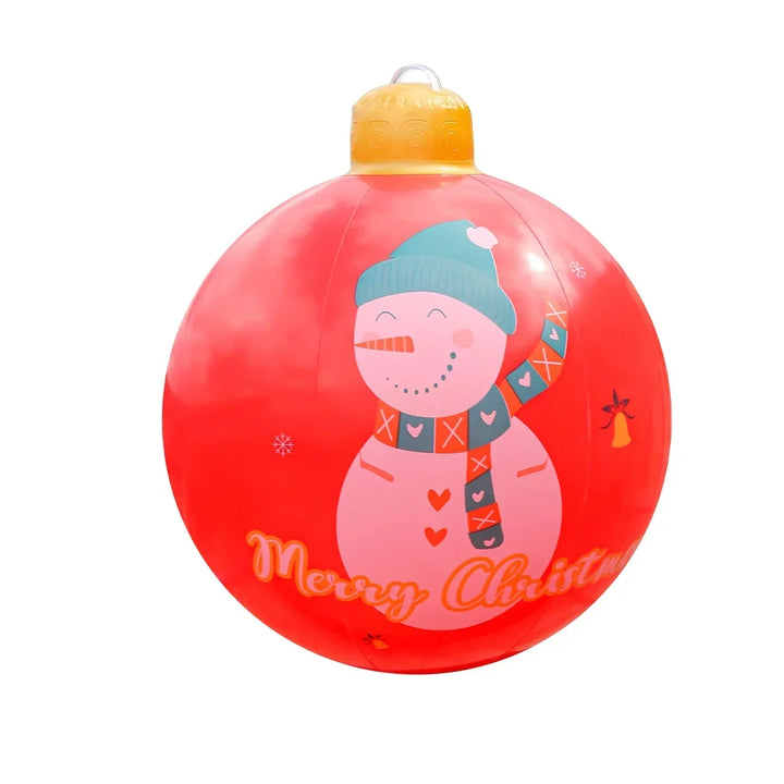 Giant Inflatable Christmas Ornaments - Weather-Resistant PVC Outdoor Decoration