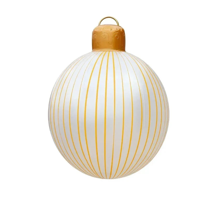Giant Inflatable Christmas Ornaments - Weather-Resistant PVC Outdoor Decoration