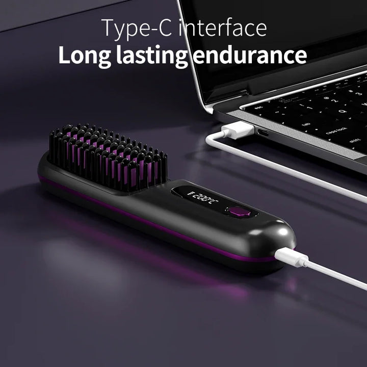 Glissara | Wireless Hair Stylers | USB Charging Function &amp; LCD Screen | Ceramic &amp; Ionic Technology