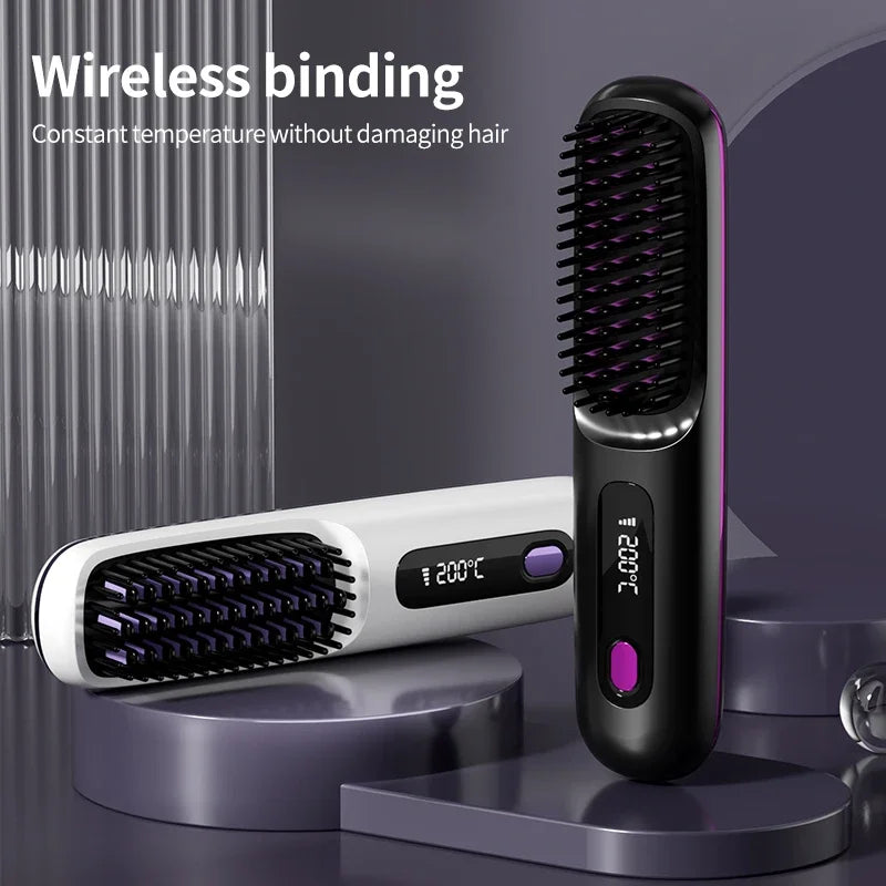 Glissara | Wireless Hair Stylers | USB Charging Function &amp; LCD Screen | Ceramic &amp; Ionic Technology