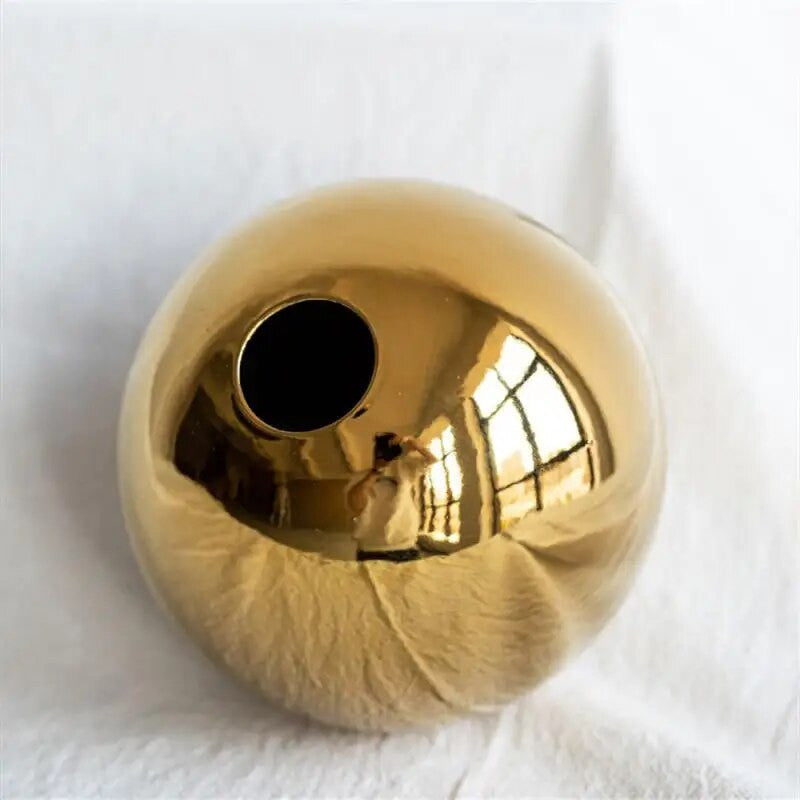 Gold Ball Vase