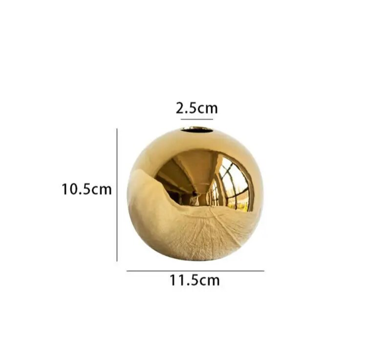Gold Ball Vase